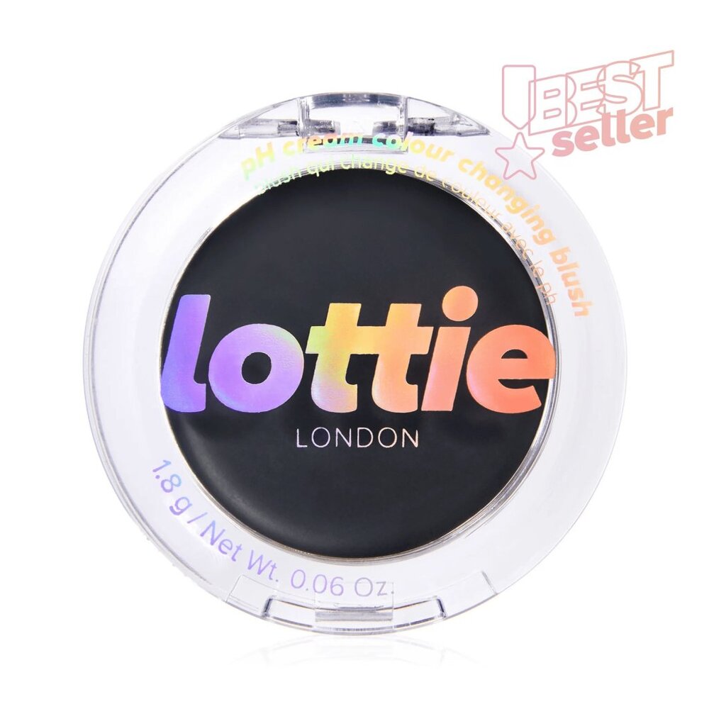 Lottie London pH Cream Color Changing Blush, Black, 0.06 oz